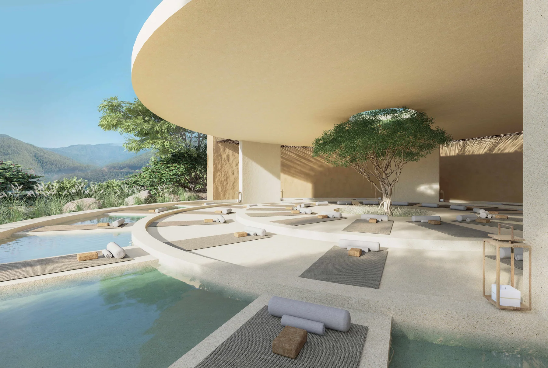 Earthlinks Matale spa concept within the mountain landscape